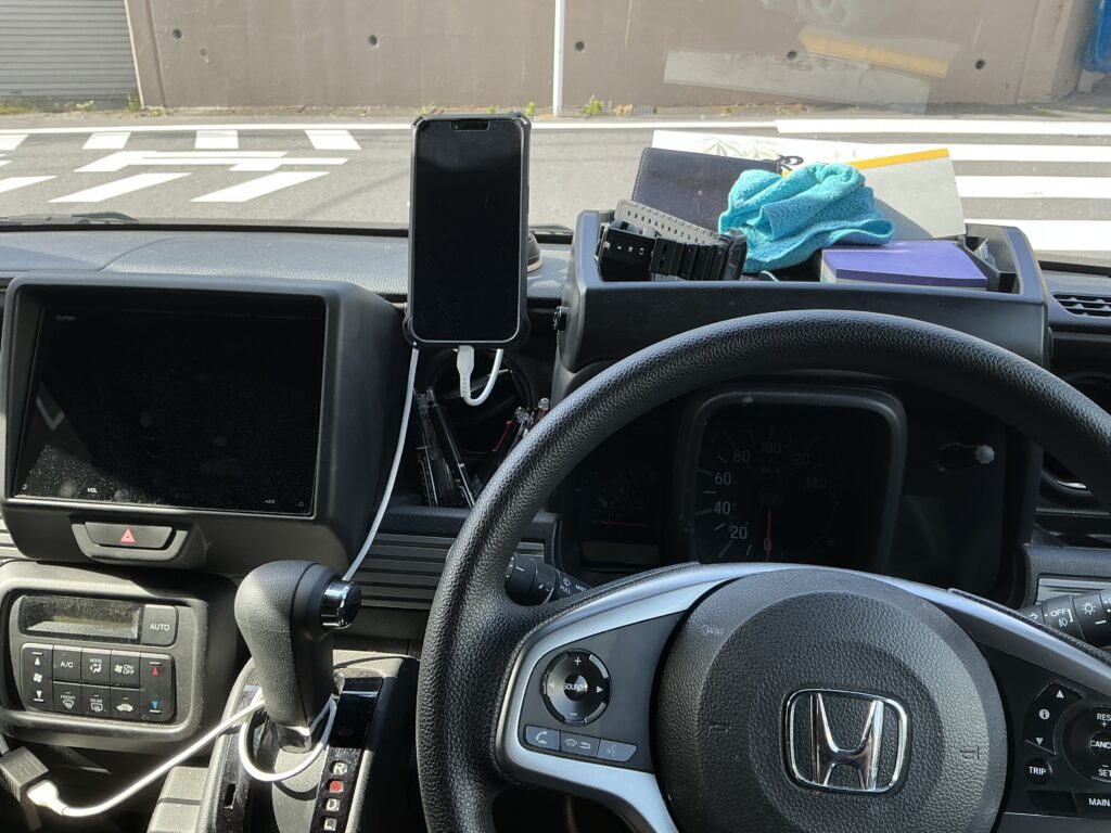 運転席から見た状態