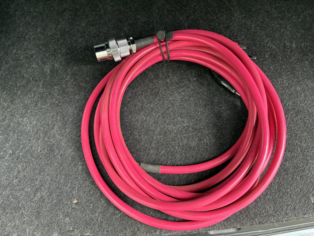 OCR試験機の電流線を106mmでまとめた