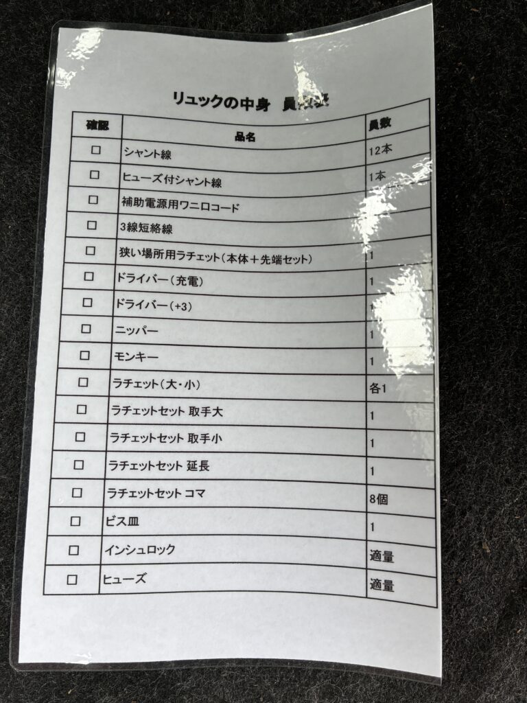 員数確認表