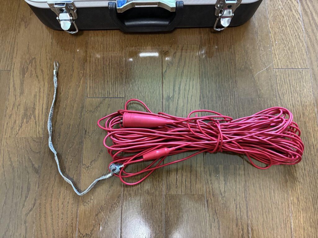 平編みメッキ線付きアース